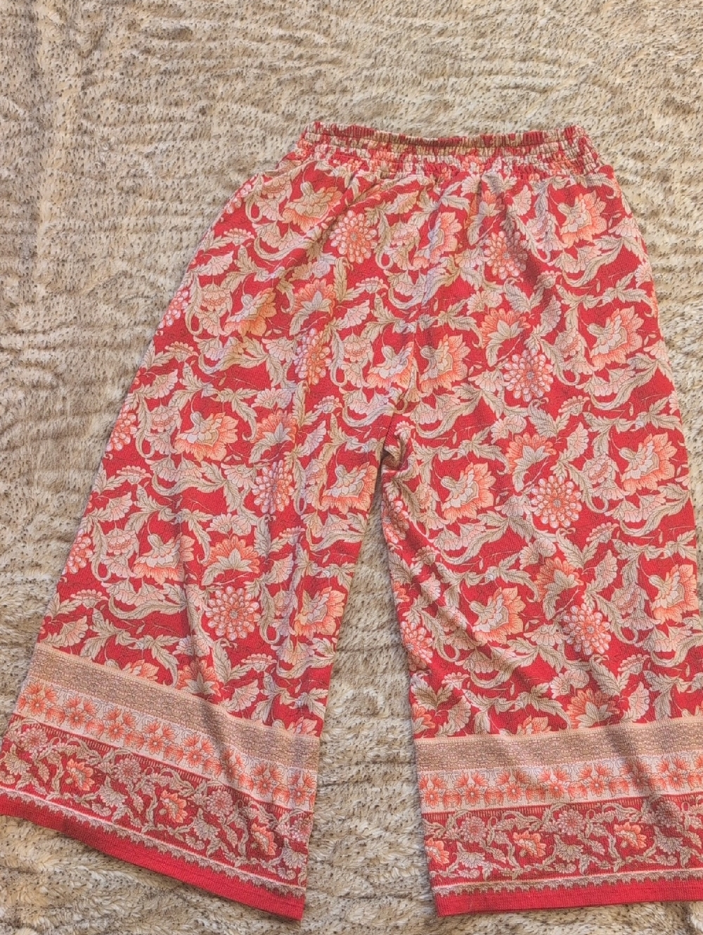 Cato Wide Leg Floral Boho Pants - Picture 5 of 6